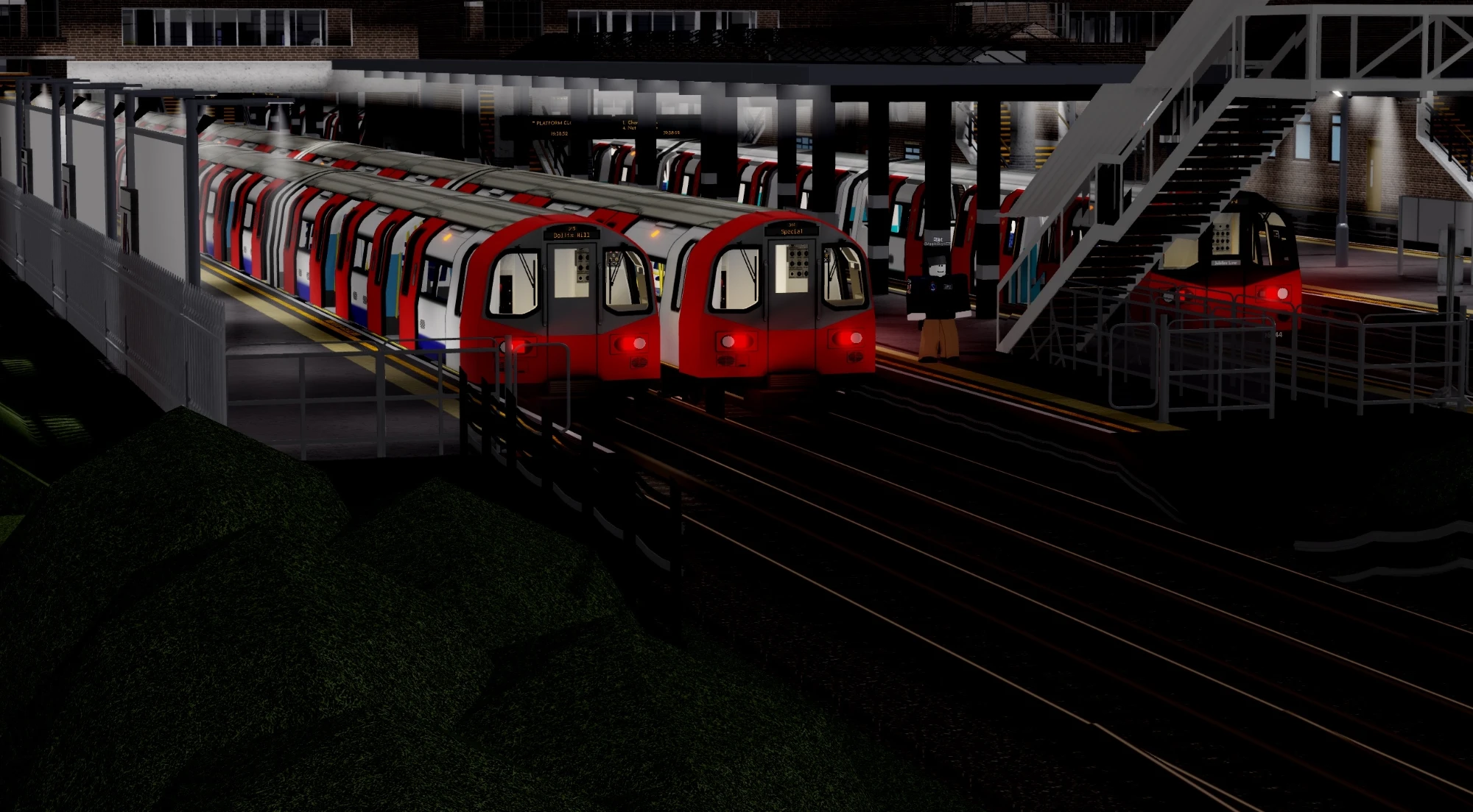 1996 Stock trains at a DJMN Lines station